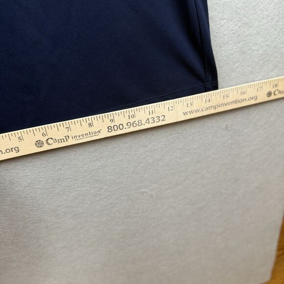 Lauren Ralph Lauren Y2K Drapey Wide Leg Pants Side Tie Blue Nautical Plus Size M - Picture 7 of 8